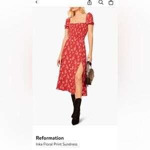 Reformation Inka Floral print midi sundress